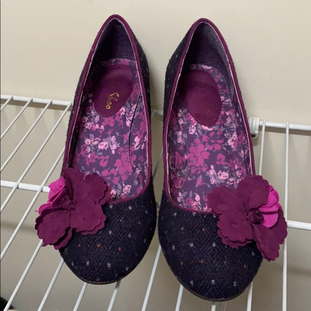 Purple Vegan Pump, size 7UK/40EU